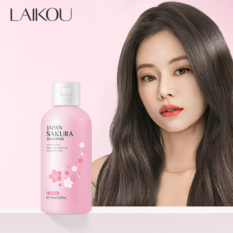LAIKOU اليابان ساكورا شامبو إص - مراجعة Hair Care Korean Products وسعره