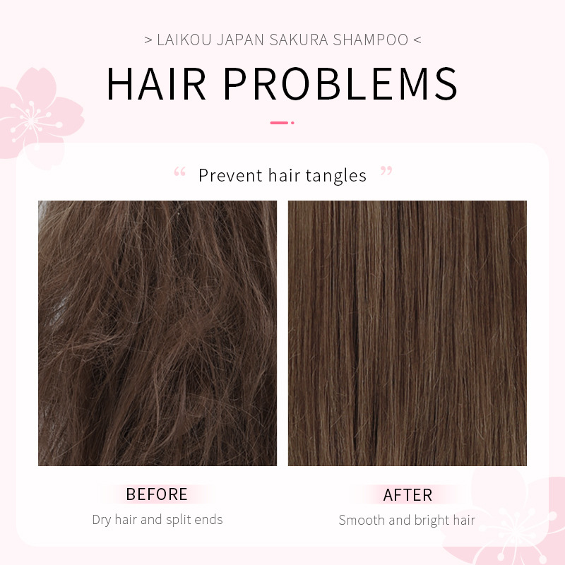LAIKOU اليابان ساكورا شامبو إص - مراجعة Hair Care Korean Products وسعره